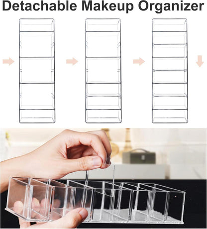 Abnehmbarer Kosmetik Organizer 8 Fächer Acryl Aufbewahrungsboxen