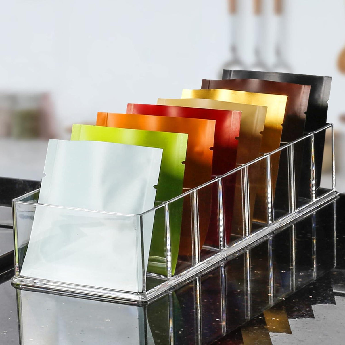 Kosmetik Organizer Acryl Aufbewahrungsboxen 8 Fächer Transparent