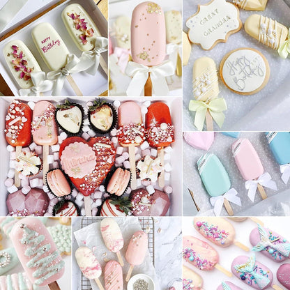 Silikon Eisformen für Eis am Stiel & Cake Pops - Rot