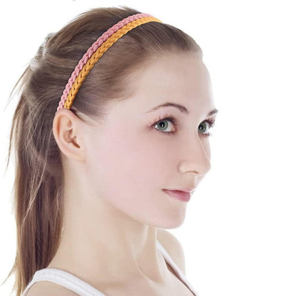 12er Pack dünne Stirnbänder mit Zähnen 6mm - Mädchen Frauen