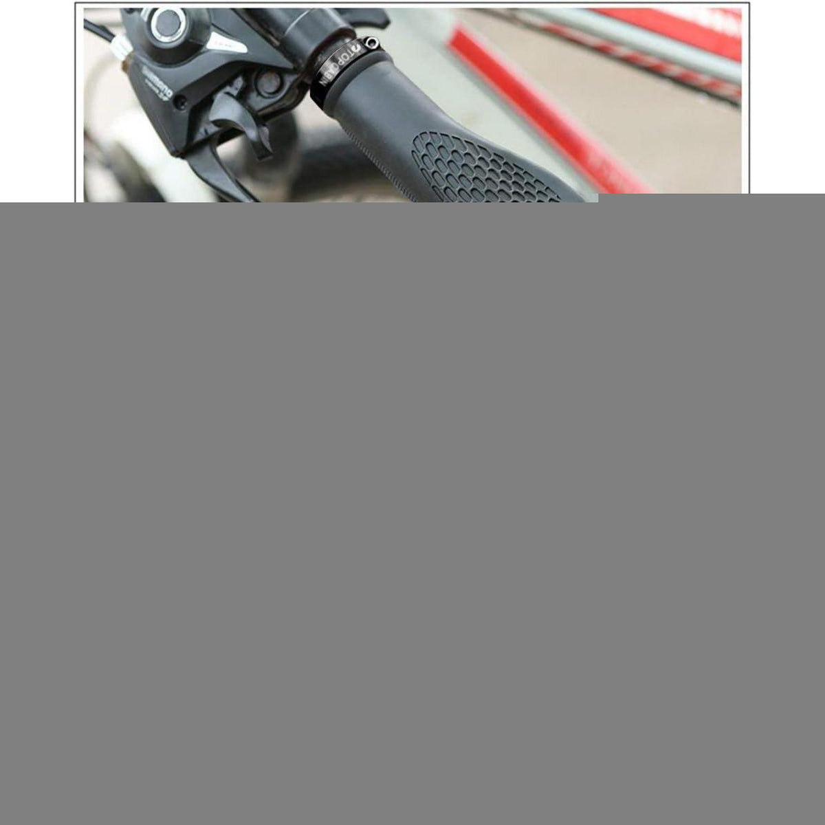 Ergonomische Fahrradgriffe mit Schraubenden & Aluminiumkappen