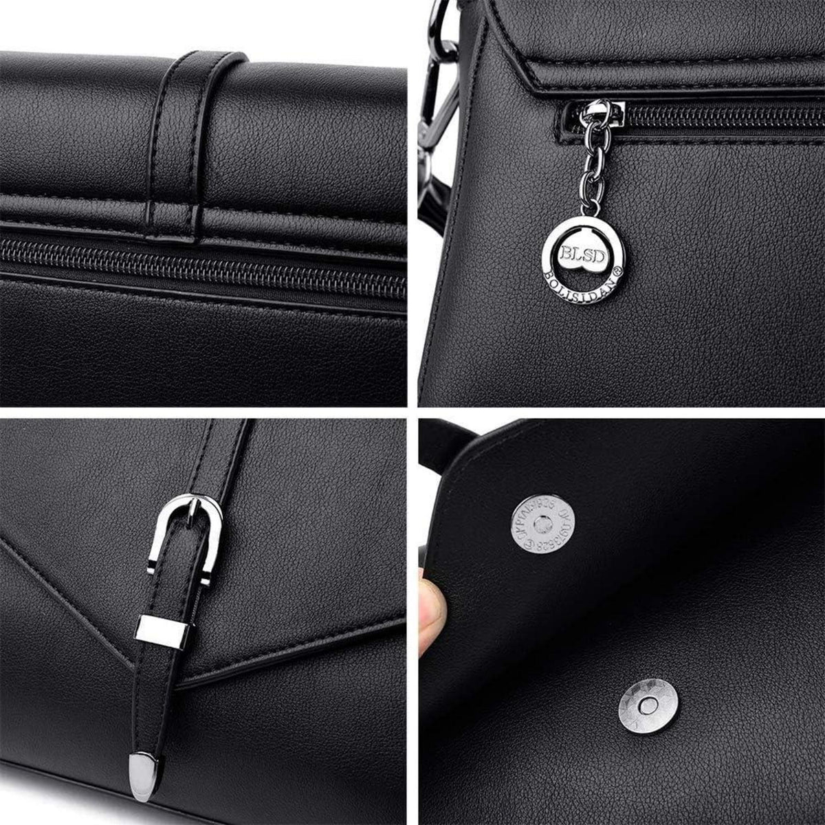 Damen Umhängetasche PU-Leder Schultertasche Elegant Handtasche