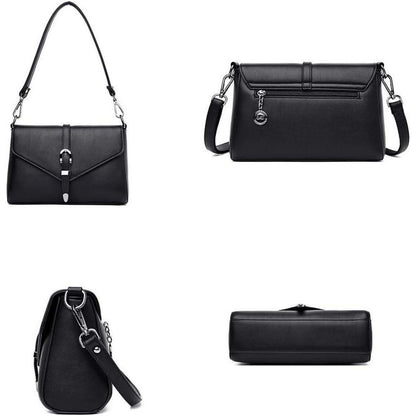 Kleine Umhängetasche in Lederoptik Elegant Handtasche für