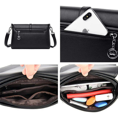 Kleine Umhängetasche in Lederoptik Elegant Handtasche für