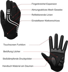 Fahrradhandschuhe mit Gel für Herren Damen Mountainbike M