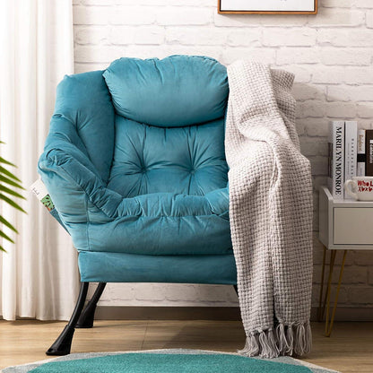 Ohrensessel Samt Blau – Bequemer Relaxsessel für Wohnzimmer