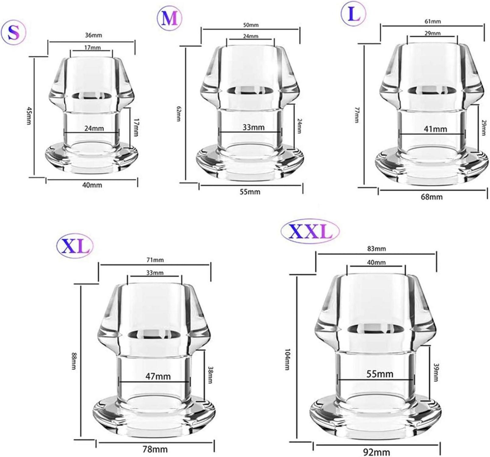 Anal Expander Transparent Analplug Prostata Massage Dilatator