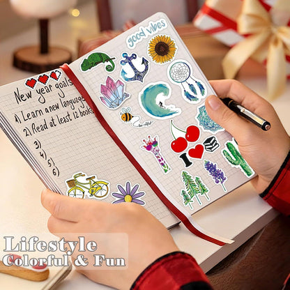 300 Bunte Sticker Set – Wasserfest & Vielseitig Dekorieren