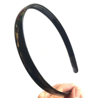 13x Bunte Kunststoff Stirnbänder mit Zähnen 15mm für Mädchen & Frauen