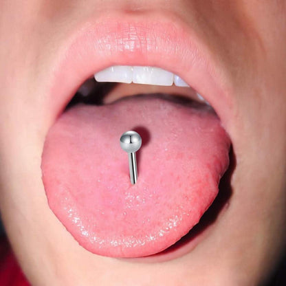 Zungenpiercing Set 24 Stück 14G Chirurgenstahl mit Kugeln 16mm