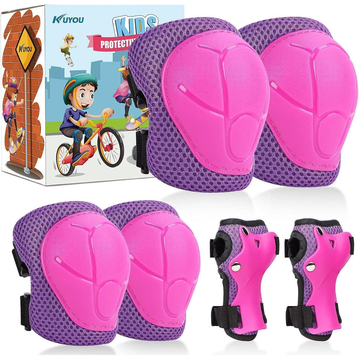 Schonerset Kinder 6-in-1 Rosa/Lila für 3-7 Jahre