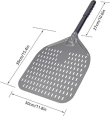 Perforierte Pizzaschaufel aus Hart Eloxiertes Aluminium mit