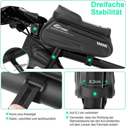 Fahrradtasche Rahmen Wasserdicht Handytasche für Smartphone 6,7 Zoll Touchscreen