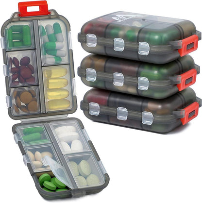 Tablettenbox 7 Tage Medikamentenbox mit 10 Fächern
