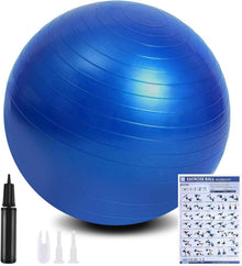 Gymnastikball mit Fußpumpe, Anti-Burst 55cm/65cm