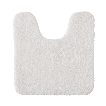 Badematte WC Vorleger U-Form Weiß 45x45 cm – Rutschfest & Saugfähig