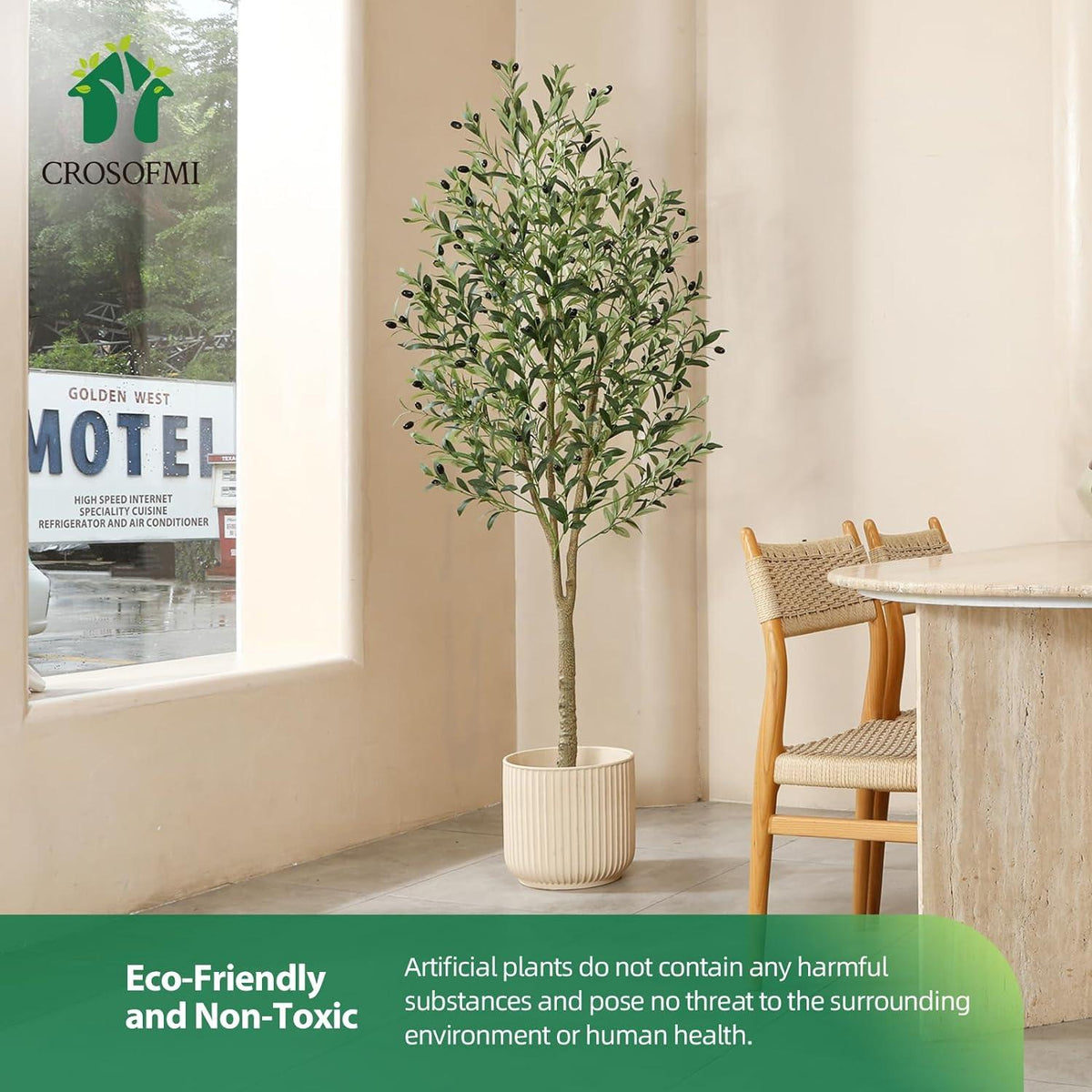 Künstlicher Olivenbaum 180cm - Tropische Pflanze für Indoor