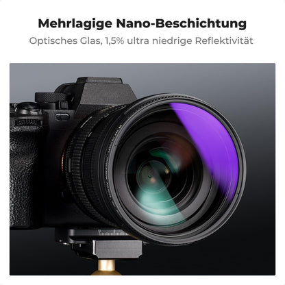 67mm Soft GND8 Verlaufsfilter ND0,9 Grauverlaufsfilter aus