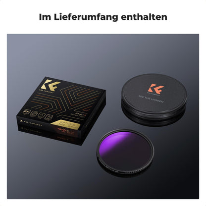 77mm K&F Concept Nano-X GND8 ND0,9 Grauverlaufsfilter