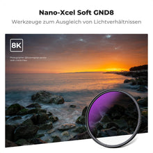 72mm Nano-X Soft GND8 Grauverlaufsfilter ND0,9 Optisches