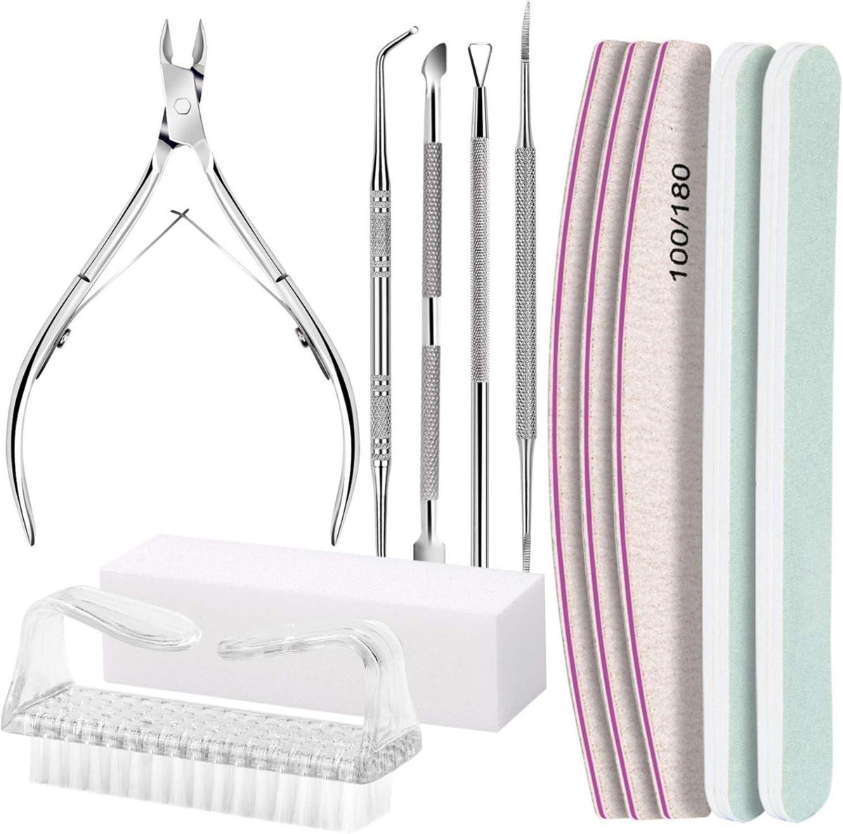 Nagelfeilen Set Gelnägel Maniküre Pediküre Buffer Feilen 100/180