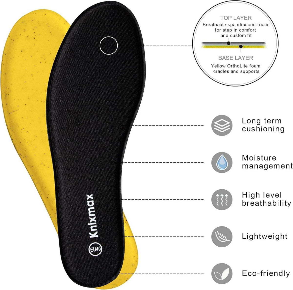 Memory Schaum Einlegesohlen Weich Sport Schuheinlagen Sneaker