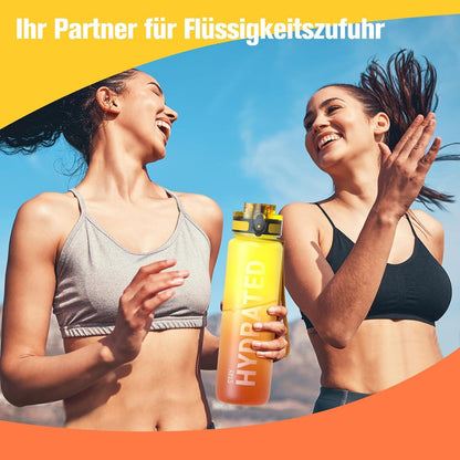 Sahara Sailor Trinkflasche BPA-frei 1L Sport Wasserflasche Auslaufsicher
