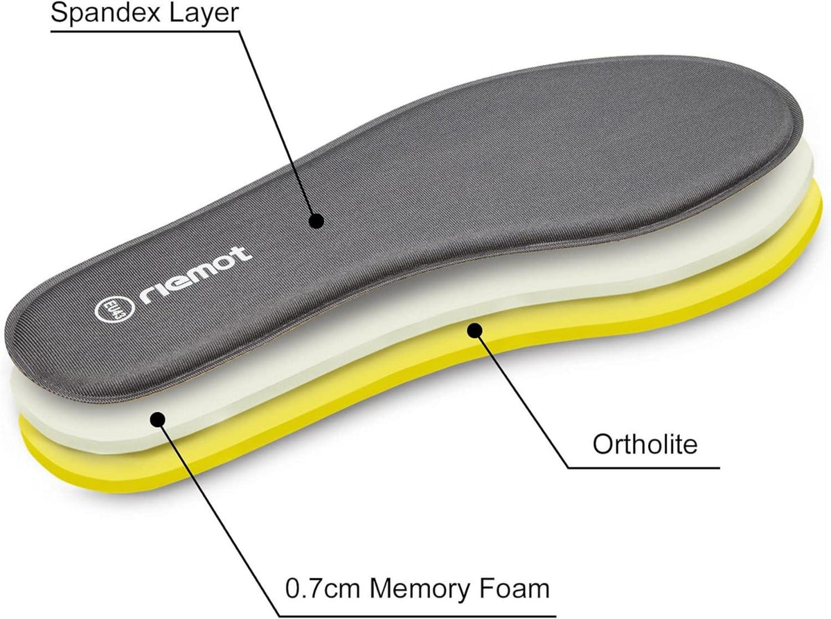 Memory Foam Einlegesohlen für Damen Herren - Memory-Schaum - Größe 36-47