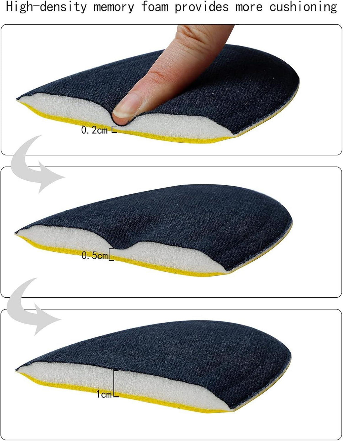Memory Foam Einlegesohlen Weich Sport Freizeit Alltag für Schuhe