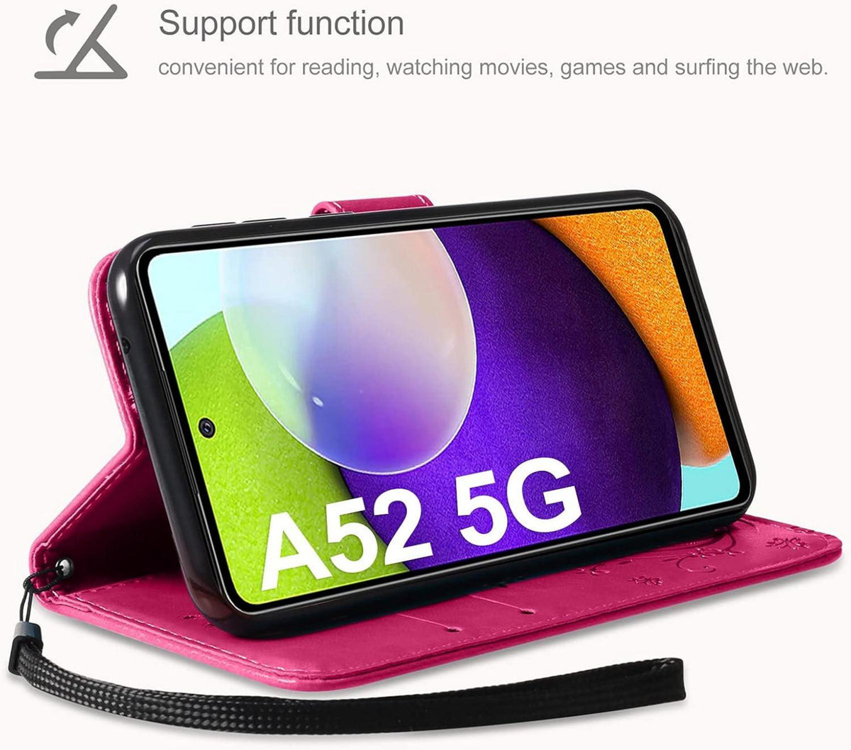 Lederhülle für Samsung Galaxy A52 5G/4G/A52S 5G Flip Wallet