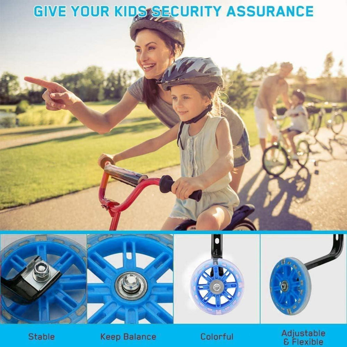 Verstellbare Kinder- & Erwachsene Fahrrad Stützräder