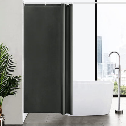 Schmaler Duschvorhang für Eck Dusche 100x200 Dunkelgrau
