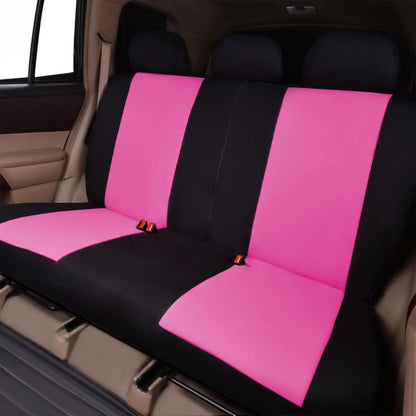 Auto Sitzbezüge Universal Set Rosa Schwarz 5-teilig