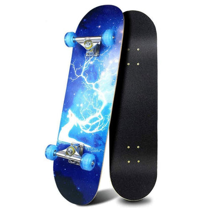 Komplettes Kinder-Skateboard mit Blitzrad – 80x20cm