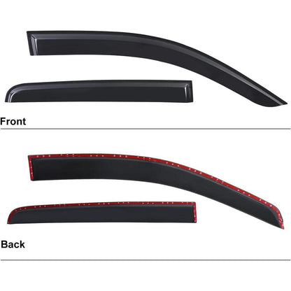 Windabweiser Toyota Hilux Vigo 2005-2014 Smoke Schwarz