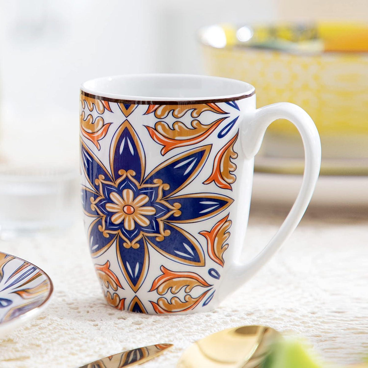 Tafelservice Porzellan orientalisches Kombiservice Set Jasmin Serie