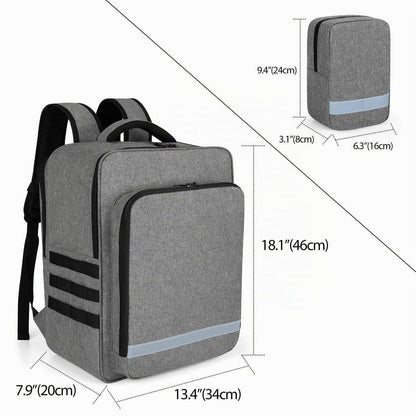 Erste Hilfe Rucksack Grau – Notfalltasche für Rettungsdienste