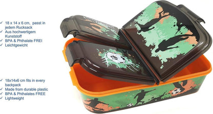 Kinder Lunchbox mit Fächern und Unterteilung - BPA frei