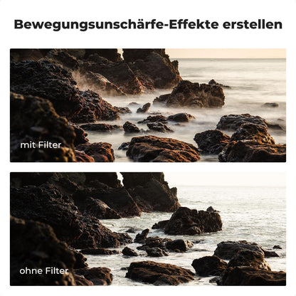 Variabler ND-Filter 67mm ND2-400 mit Hebel und Tasche