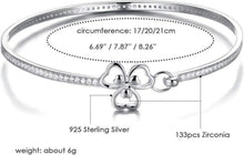 Armband Damen Silber 925 Zirkonia Kristall Blumen Geschenke