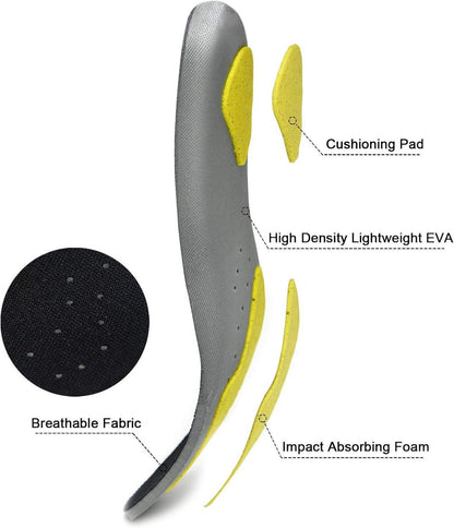 Sport Einlegesohlen Arch Support atmungsaktiv für Laufschuhe
