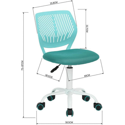 Verstellbarer Bürostuhl Aqua ohne Arm - Ergonomisch & bequem