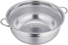 Edelstahl Nudelsieb mit Griffen, 20cm Mikroperforiertes Küchensieb