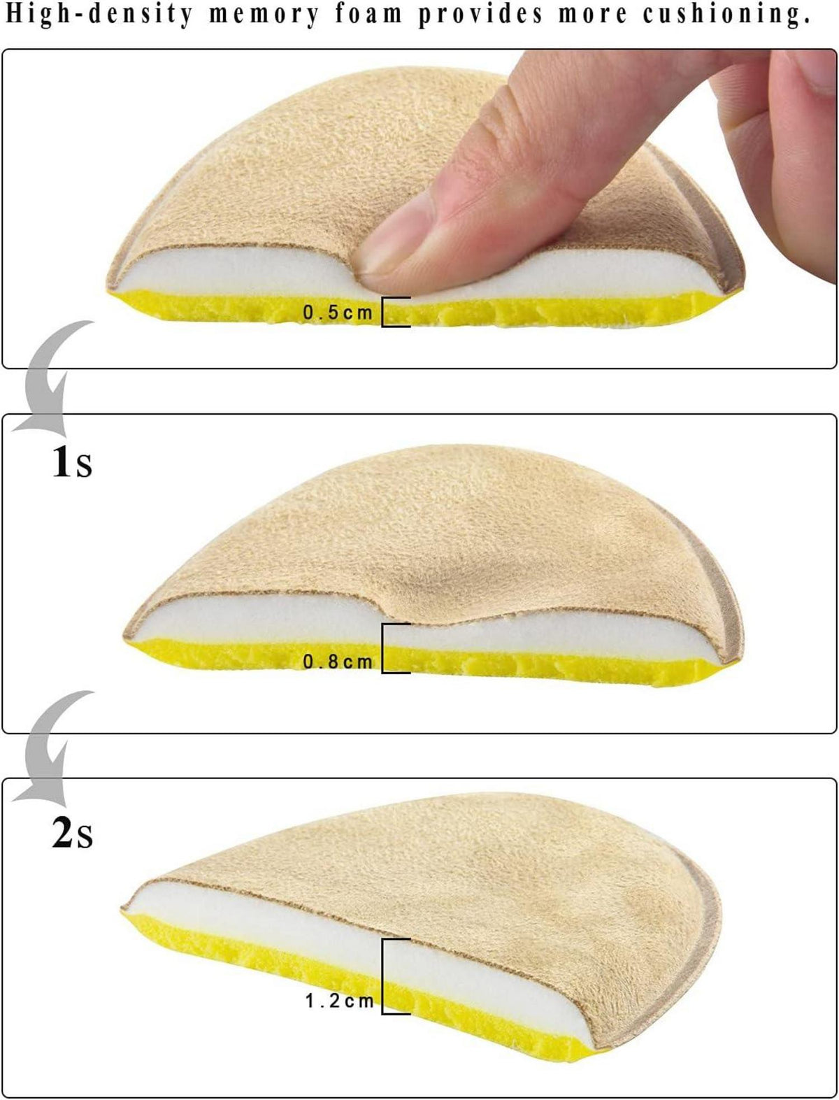 Memory Foam Einlegesohlen Wildleder atmungsaktiv Schuheinlagen