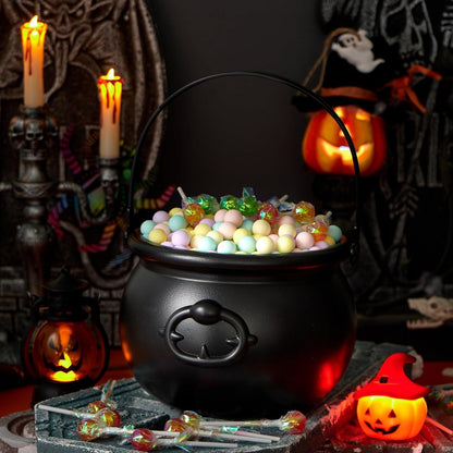 JOYIN Großer schwarzer Halloween-Kessel 19,1 cm