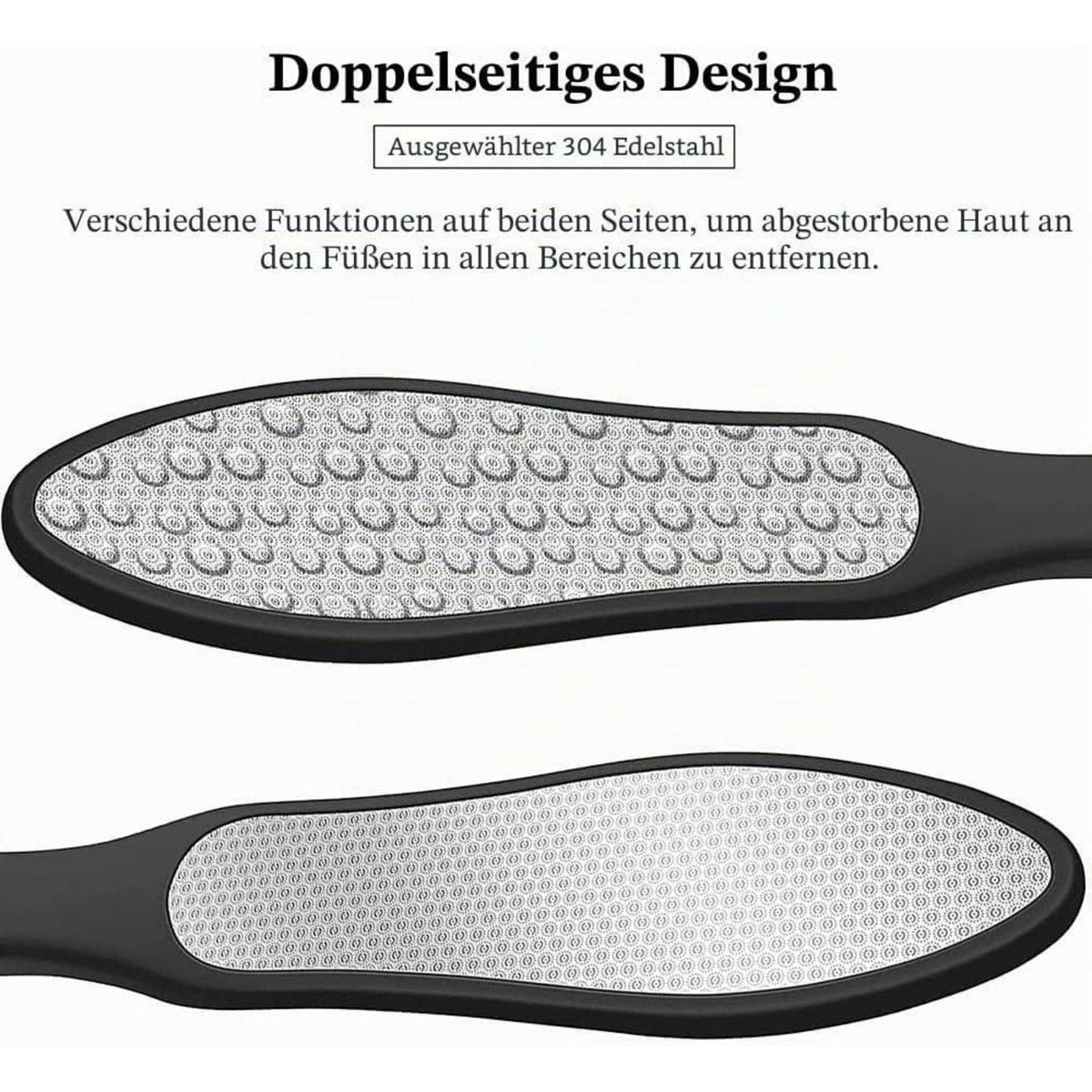 Hornhautraspel Edelstahl – Fußpflege für glatte Füße