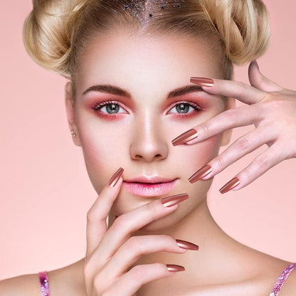 240 Extra Lange Ballerina Nägel – 10 Farben & 12 Größen
