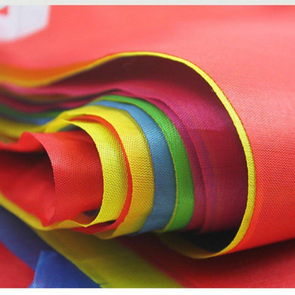 656ft Wimpelkette – Mehrfarbige Nylon Girlande für Party & Deko