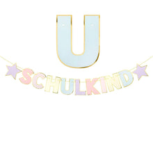 Schulkind Girlande Pastell Einschulung Banner Hänge Deko