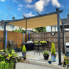 Pergola Aluminium Gartenpavillon Wasserdicht Stabil UV-Schutz 3x4m